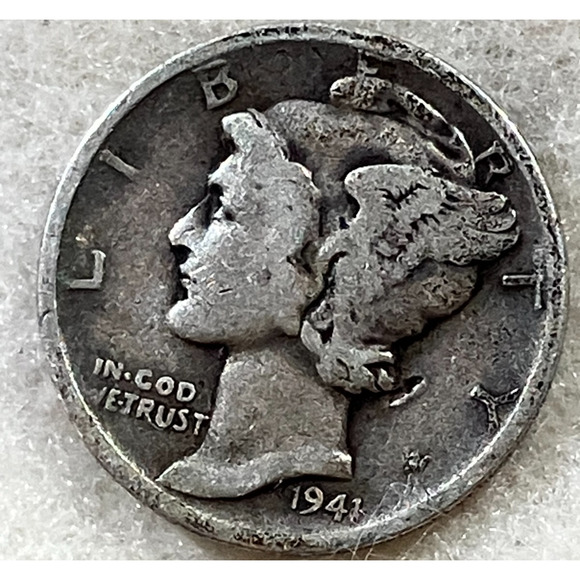 1941 MERCURY DIME - Picture 1 of 3